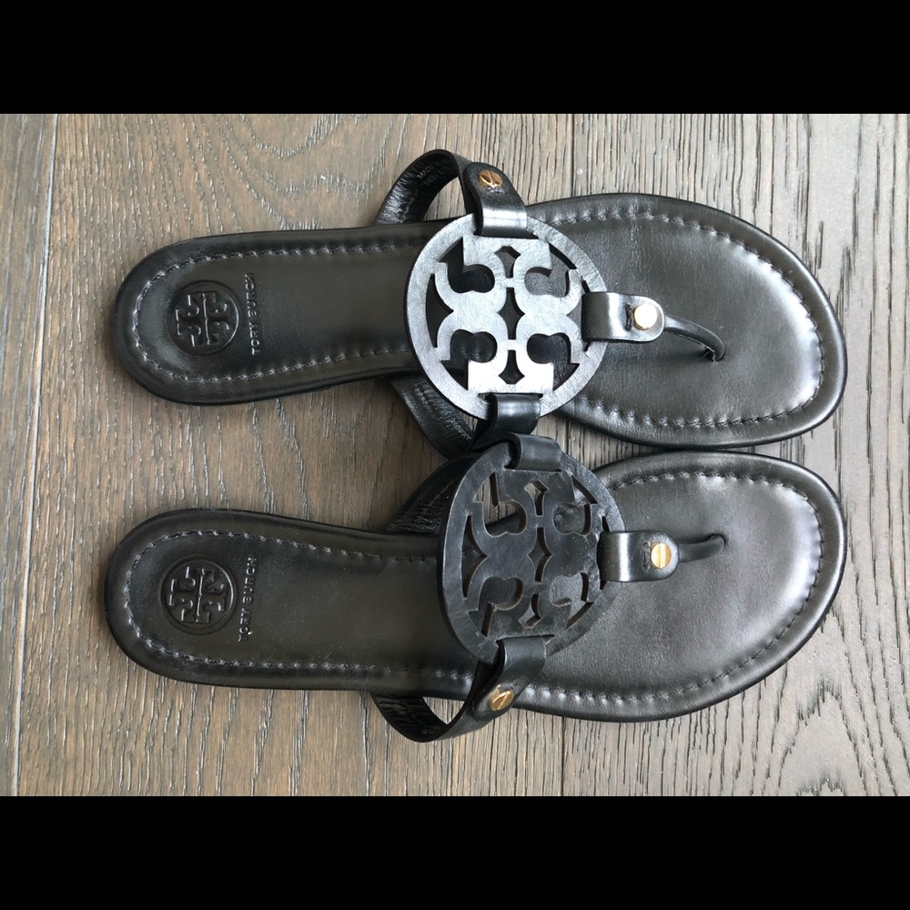 Like new, Tory Burch Miller Sandal, black